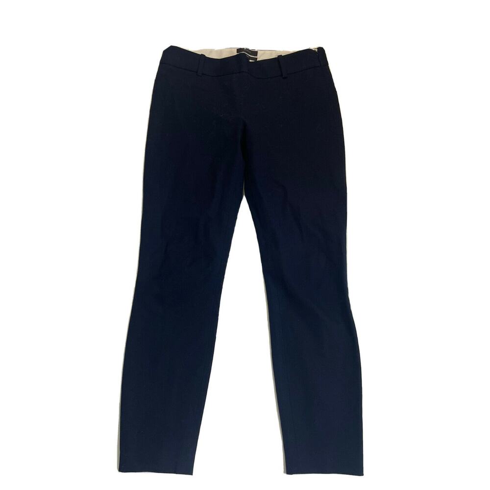 J.Crew Womens Blue Minnie Stretch Ankle Length Crop Pants Size 0
